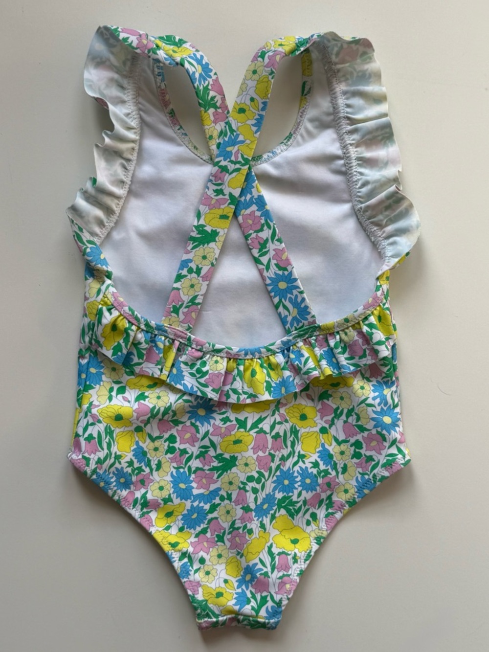 Jacadi Baby Girl Liberty Floral One-Piece Swimsuit - Size 18M - Picture 6 of 15